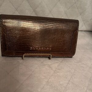 Burberry Metallic Brown Wallet